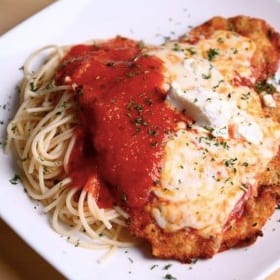 Eggplant Parmigiana.
